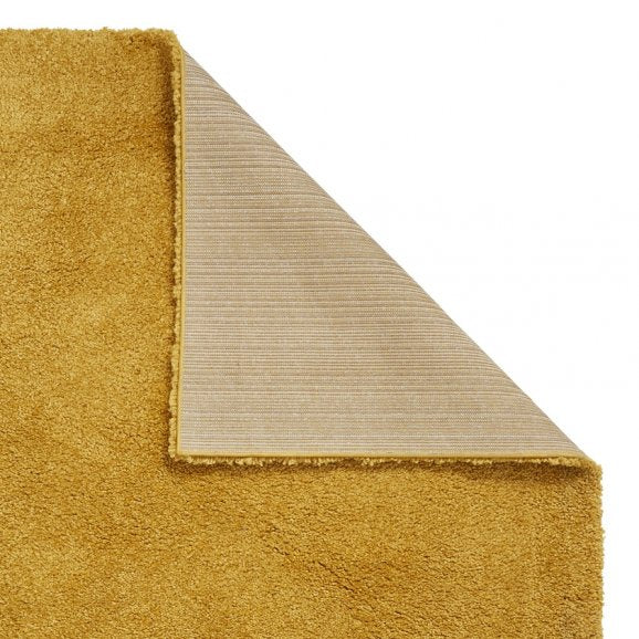 Sierra 9000 Plain Shaggy Rug- Yellow