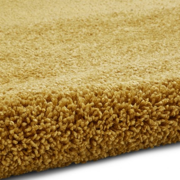 Sierra 9000 Plain Shaggy Rug- Yellow