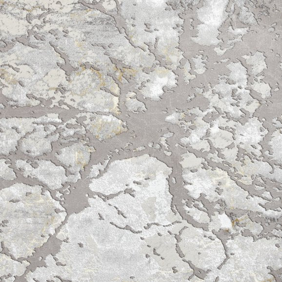 Apollo 2677 Modern Metallic Rug Grey/Gold