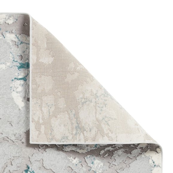 Apollo 2677 Modern Metallic Rug - Grey/Green