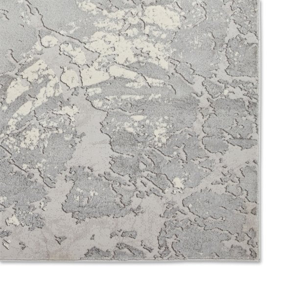 Apollo 2677 Modern Metallic Rug - Grey/Ivory