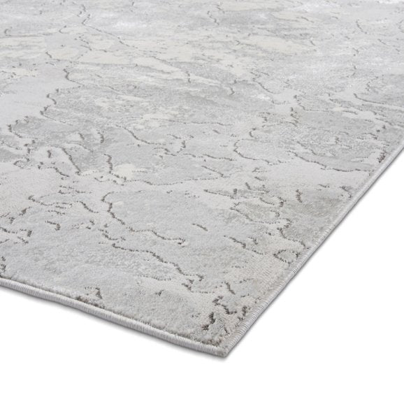 Apollo 2677 Modern Metallic Rug - Grey/Ivory