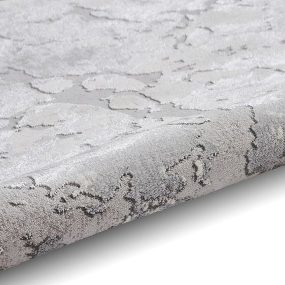 Apollo 2677 Modern Metallic Rug - Grey/Ivory