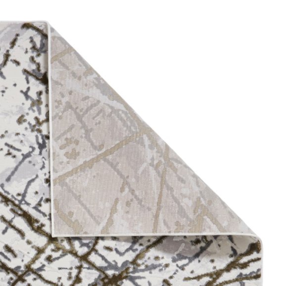 Artemis B8403A Modern Abstract Marble Metallic Rug - Gold/Silver