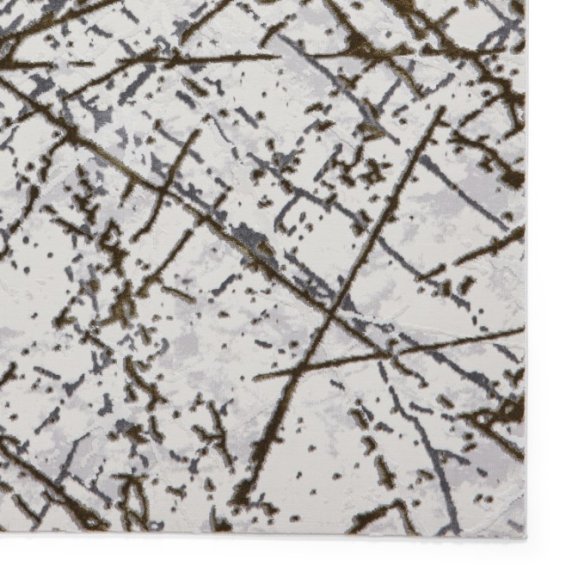 Artemis B8403A Modern Abstract Marble Metallic Rug - Gold/Silver