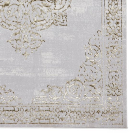 Artemis B9076A Traditional Metallic Rug - Gold/Silver
