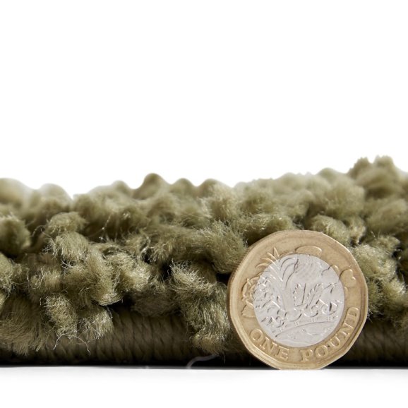 Boho 5413 Modern Shaggy Moroccan Rug Green