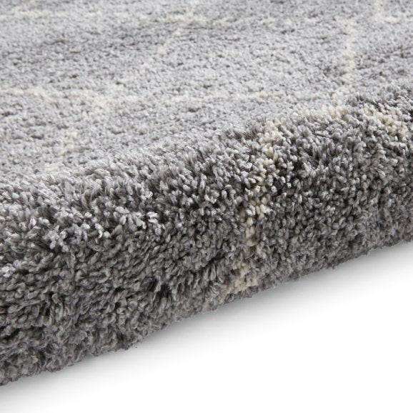Boho 5413 Modern Shaggy Moroccan Rug Grey