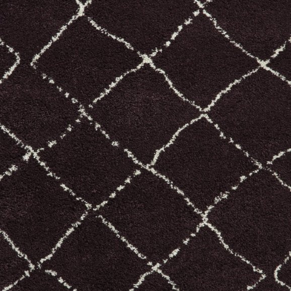 Boho 5413 Modern Shaggy Moroccan Rug Purple