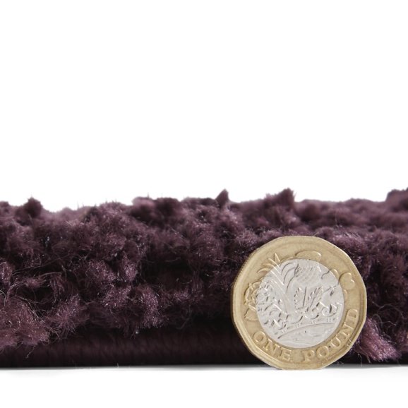 Boho 5413 Modern Shaggy Moroccan Rug Purple