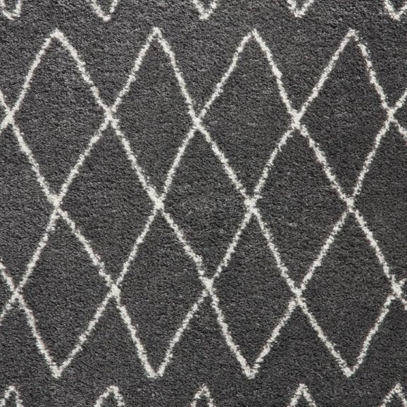 Boho 8280 Modern Shaggy Moroccan Rug Grey