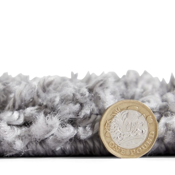 Boho A474 Modern Shaggy Abstract Rug - Grey/Cream