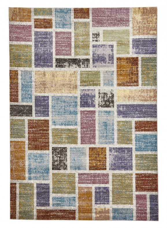 16th Avenue 37A Multi Super Soft Blocks Rug