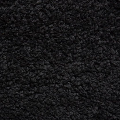 Sierra 9000 Plain Shaggy Rug- Black