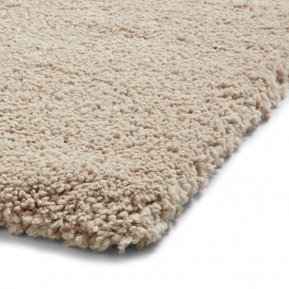 Sierra 9000 Plain Shaggy Rug- Camel