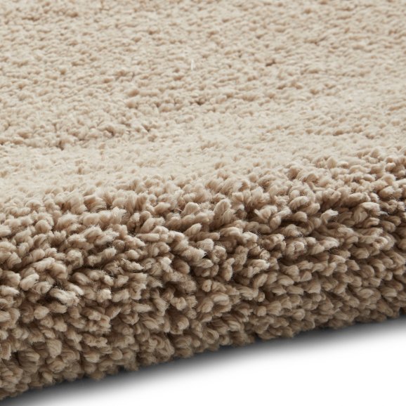 Sierra 9000 Plain Shaggy Rug- Camel