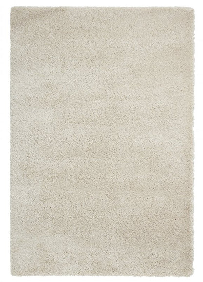 Sierra 9000 Plain Shaggy Rug- Cream