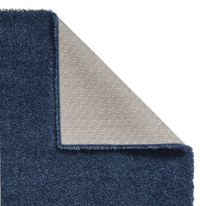 Sierra 9000 Plain Shaggy Rug- Dark Blue