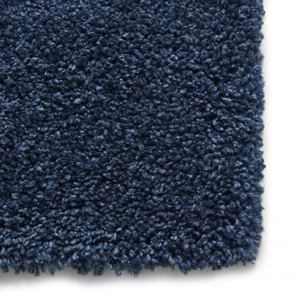 Sierra 9000 Plain Shaggy Rug- Dark Blue