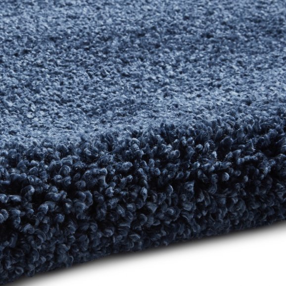 Sierra 9000 Plain Shaggy Rug- Dark Blue