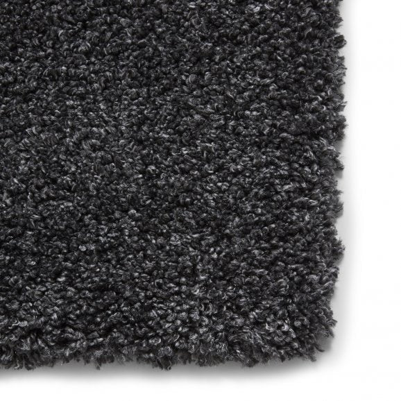 Sierra 9000 Plain Shaggy Rug- Dark Grey