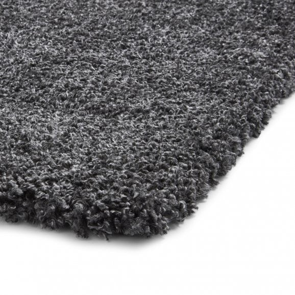 Sierra 9000 Plain Shaggy Rug- Dark Grey