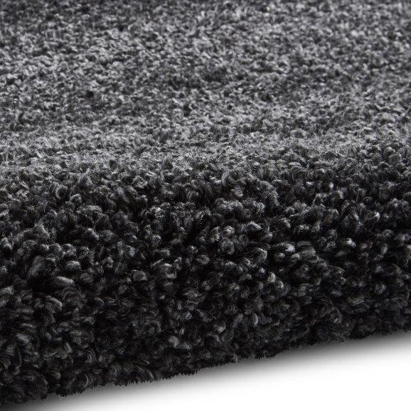 Sierra 9000 Plain Shaggy Rug- Dark Grey