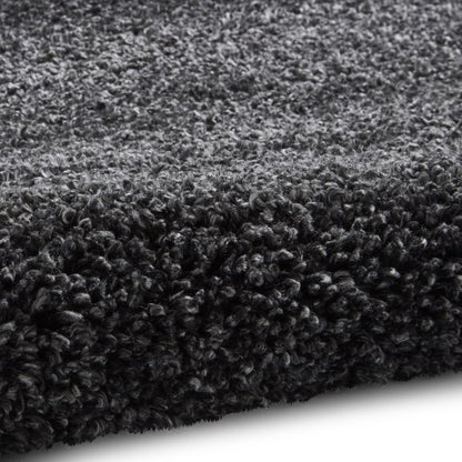 Sierra 9000 Plain Shaggy Rug- Dark Grey