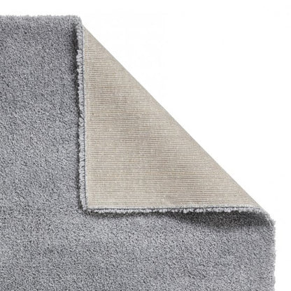 Sierra 9000 Plain Shaggy Rug- Grey