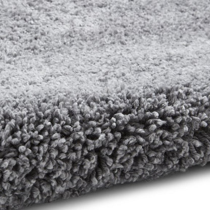 Sierra 9000 Plain Shaggy Rug- Grey