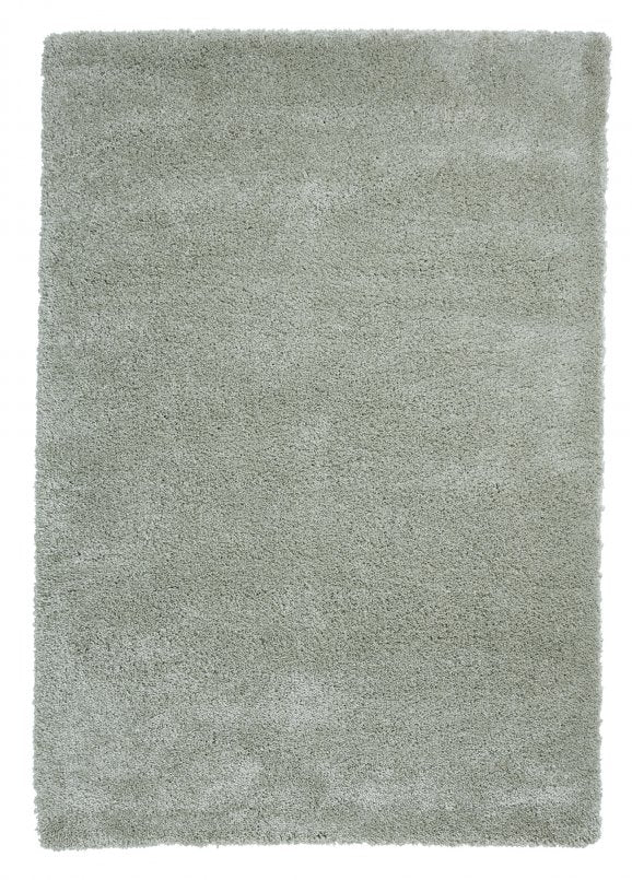 Sierra 9000 Plain Shaggy Rug- Pastel Green