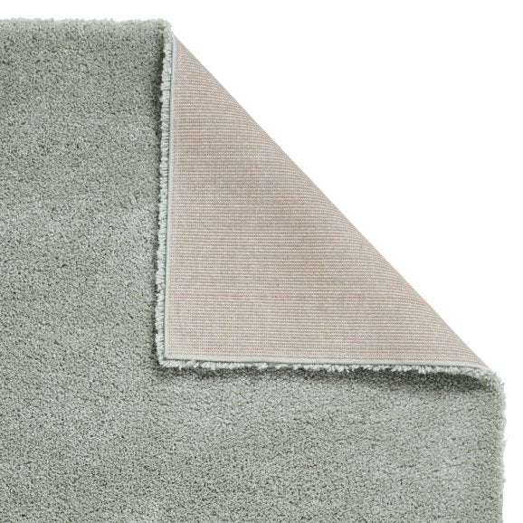 Sierra 9000 Plain Shaggy Rug- Pastel Green