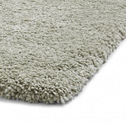 Sierra 9000 Plain Shaggy Rug- Pastel Green