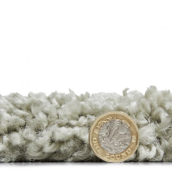 Sierra 9000 Plain Shaggy Rug- Pastel Green