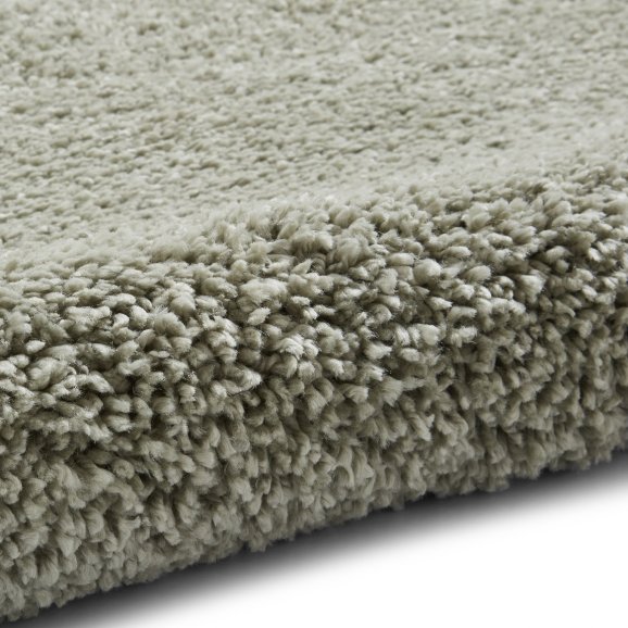 Sierra 9000 Plain Shaggy Rug- Pastel Green