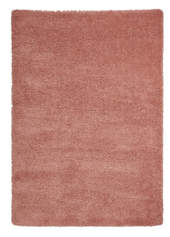 Sierra 9000 Plain Shaggy Rug- Peach