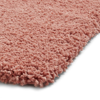 Sierra 9000 Plain Shaggy Rug- Peach