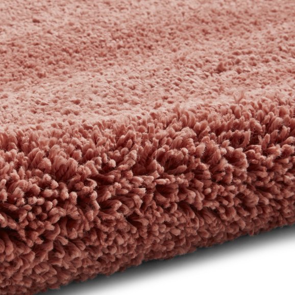 Sierra 9000 Plain Shaggy Rug- Peach