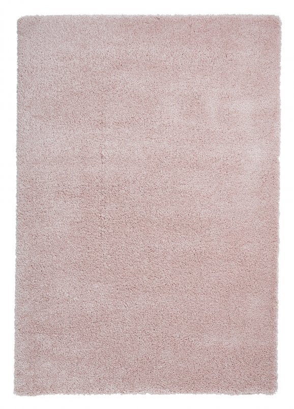 Sierra 9000 Plain Shaggy Rug- Pink