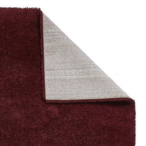 Sierra 9000 Plain Shaggy Rug- Ruby