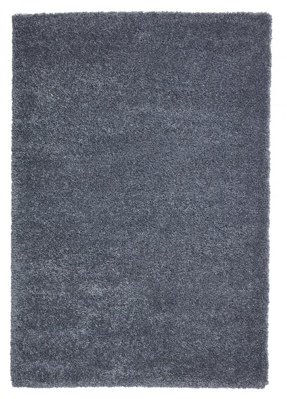 Sierra 9000 Plain Shaggy Rug- Slate Grey