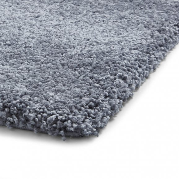 Sierra 9000 Plain Shaggy Rug- Slate Grey