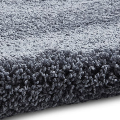 Sierra 9000 Plain Shaggy Rug- Slate Grey