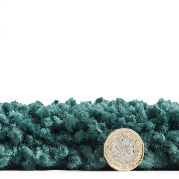 Sierra 9000 Plain Shaggy Rug- Jewel Green