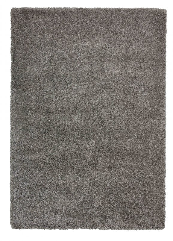 Sierra 9000 Plain Shaggy Rug- Pebble Grey