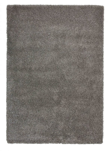 Sierra 9000 Plain Shaggy Rug- Pebble Grey