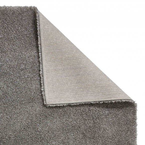 Sierra 9000 Plain Shaggy Rug- Pebble Grey