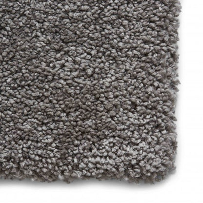 Sierra 9000 Plain Shaggy Rug- Pebble Grey