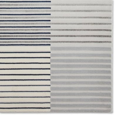 Apollo 2681 Modern Abstract Metallic Rug - Grey/Navy