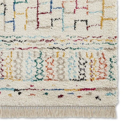 Boho 5641 Modern Shaggy Moroccan Rug Multi